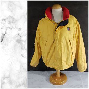 Vintage Nautica Yellow Down Coat Medium